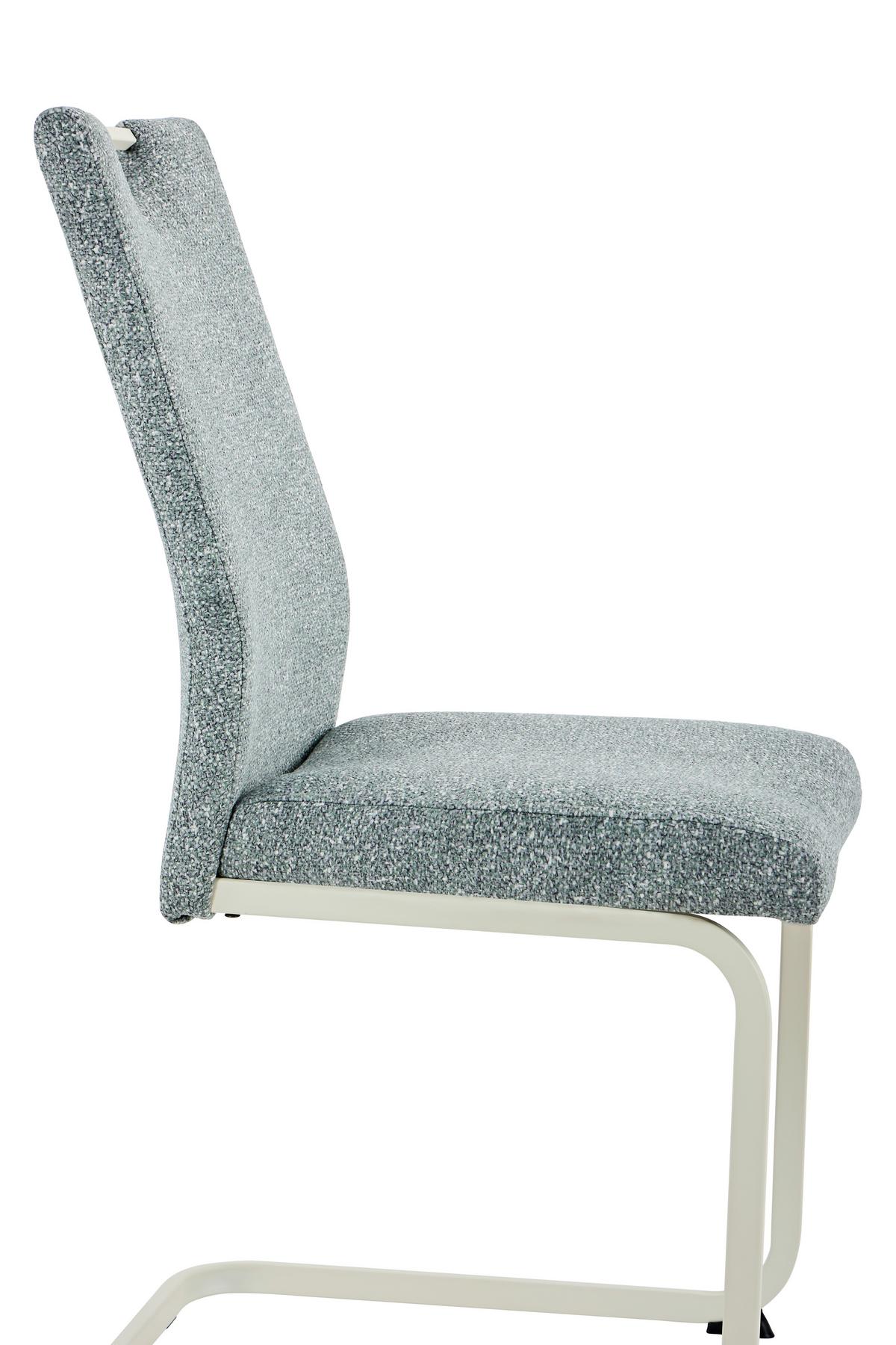 SCHWINGSTUHL-SET TIVOLI S 4ER-SET - Creme/Mintgrün, MODERN, Textil/Metall (45/98/59cm) - P & B