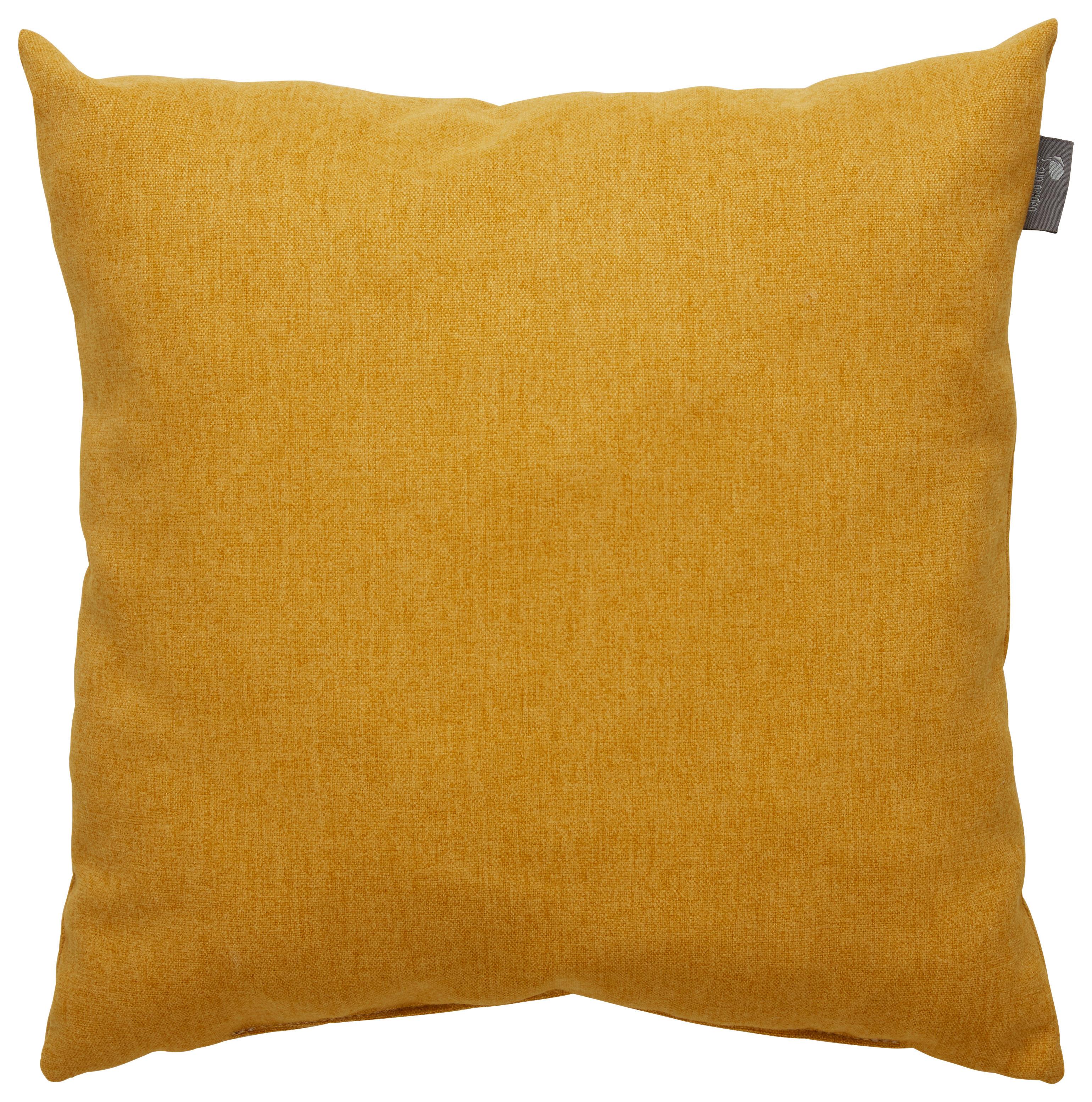 Dekoračný Vankúš Nessie, 40/40cm, Žltá - kari žltá, Konvenčný, textil (40/40cm) - Modern Living