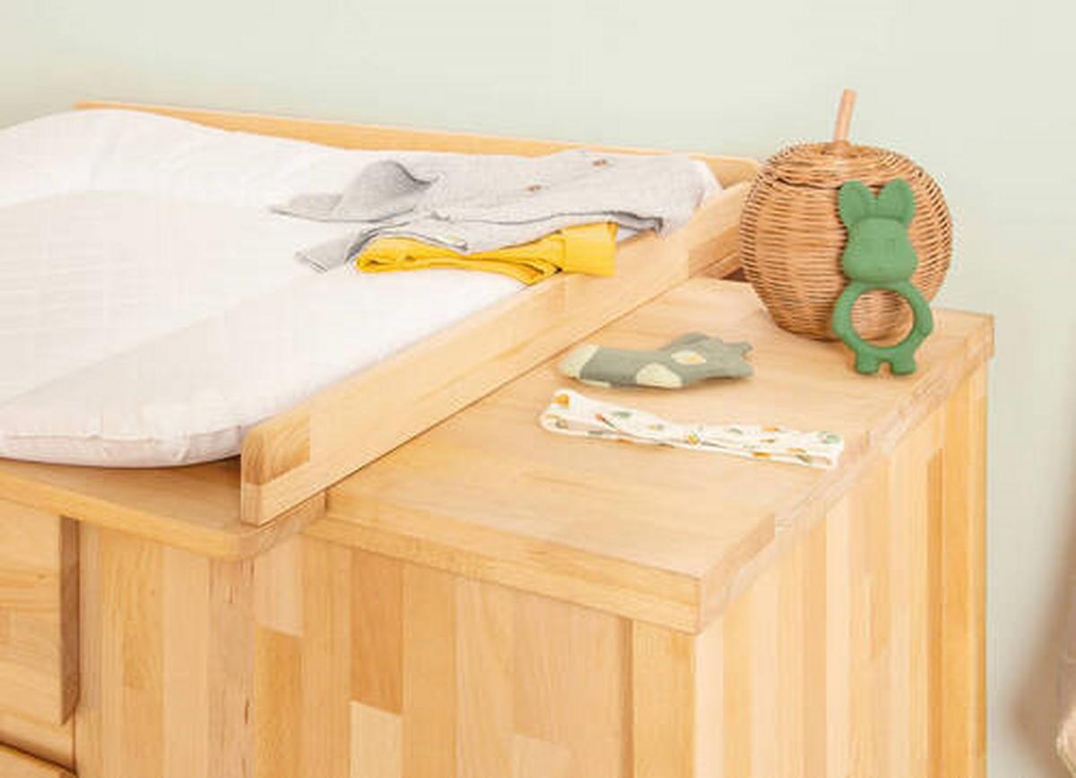 Wickelkommode Buche - Buchefarben, Natur, Holz (141/100/76cm) - Pinolino