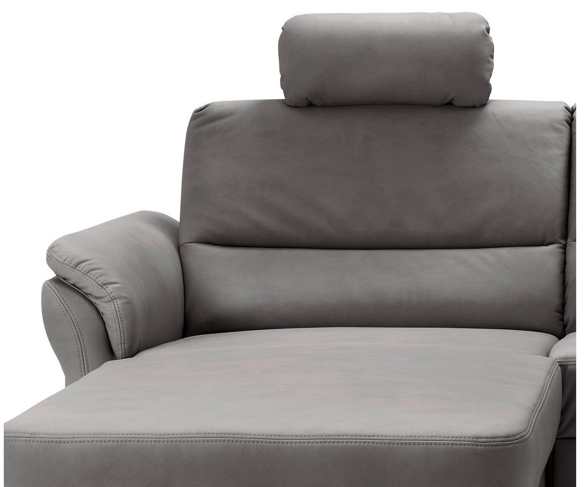 Ecksofa Cavoli Anthrazit S: 176x279 cm - Anthrazit/Schwarz, MODERN, Textil (176/279cm) - Livetastic