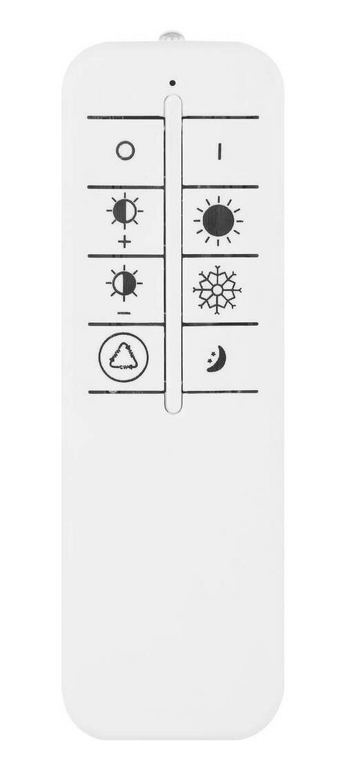 Led-deckenleuchte Ø 50 Cm Mit Smartphone-Steuerung - Opal/Schwarz, Design, Kunststoff/Metall (50/7cm) - Globo