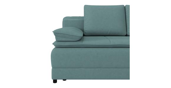 Schlafsofa Alice - Türkis/Schwarz, MODERN, Textil (202/73-92/105cm) - Luca Bessoni