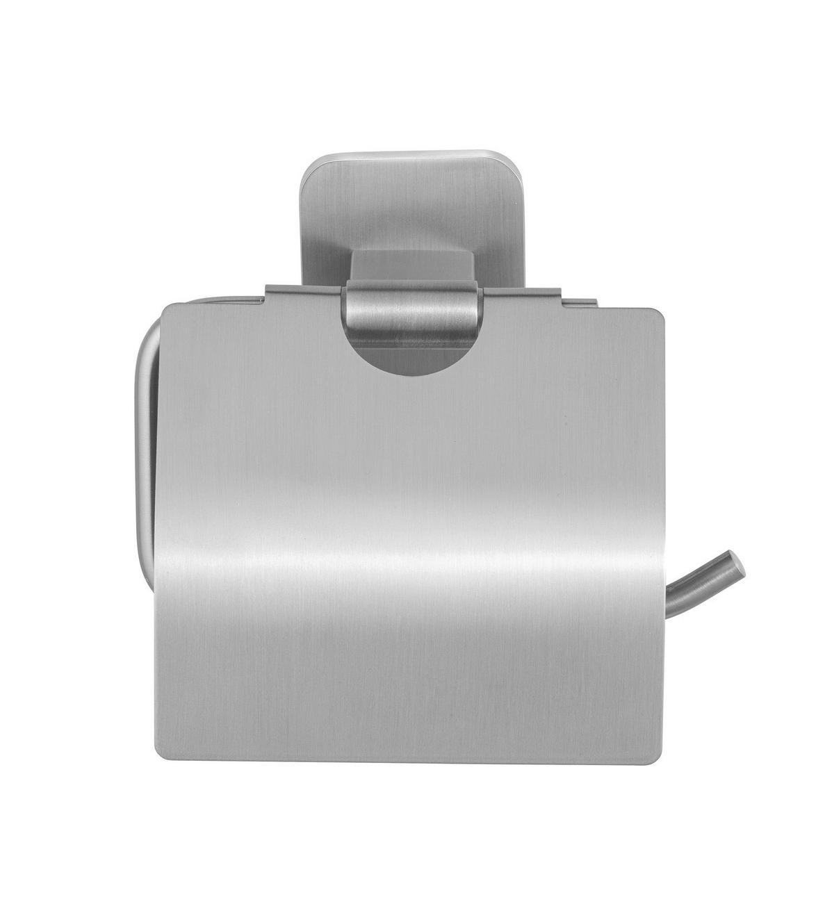 Toilettenpapierhalter Porto Matt Edelstahlfarben B: 14,5cm - Edelstahlfarben, MODERN, Metall (14,5/13/6,5cm) - Wenko