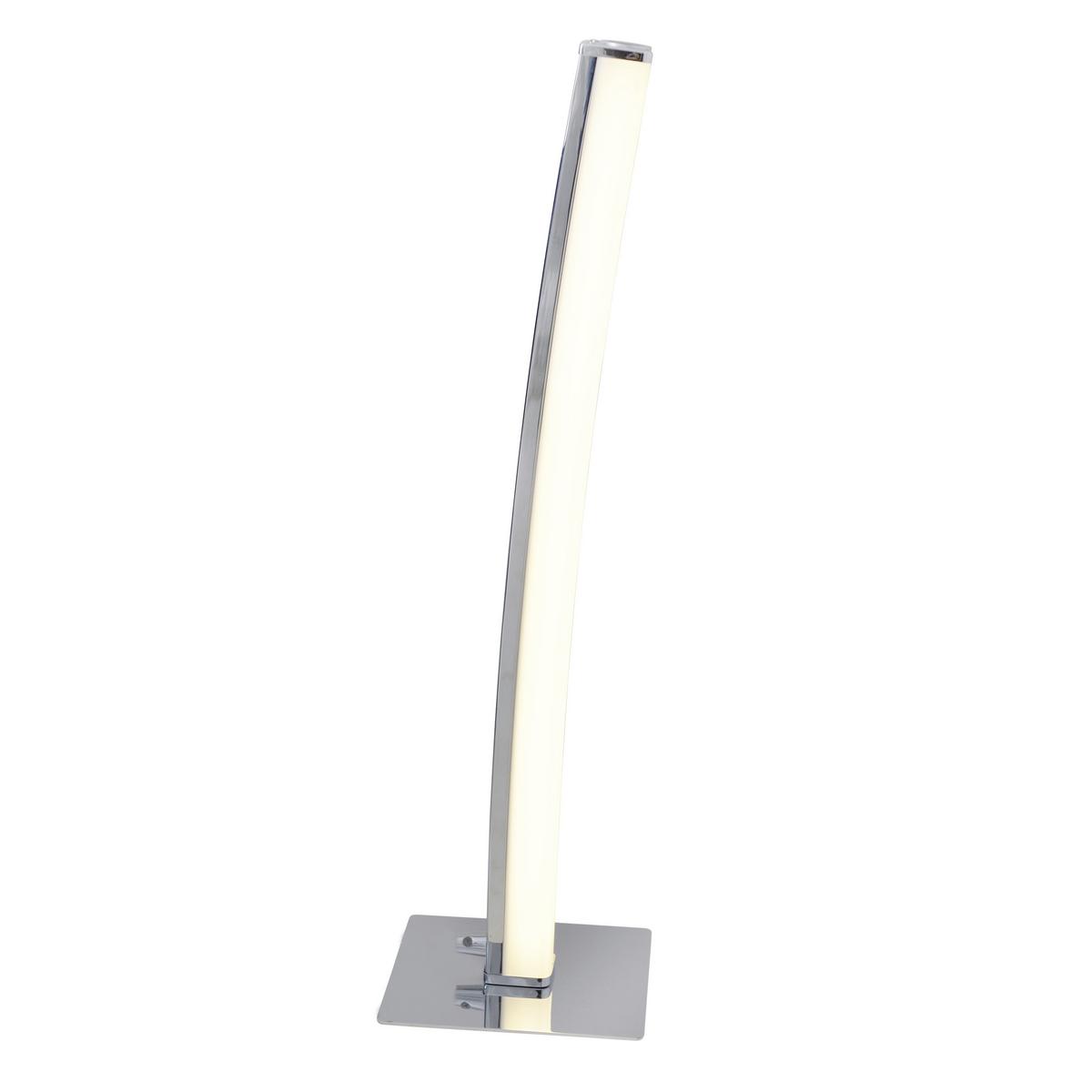 LED-Tischlampe dimmbar Chromfarben - Chromfarben, Basics, Kunststoff/Metall (50cm) - Näve