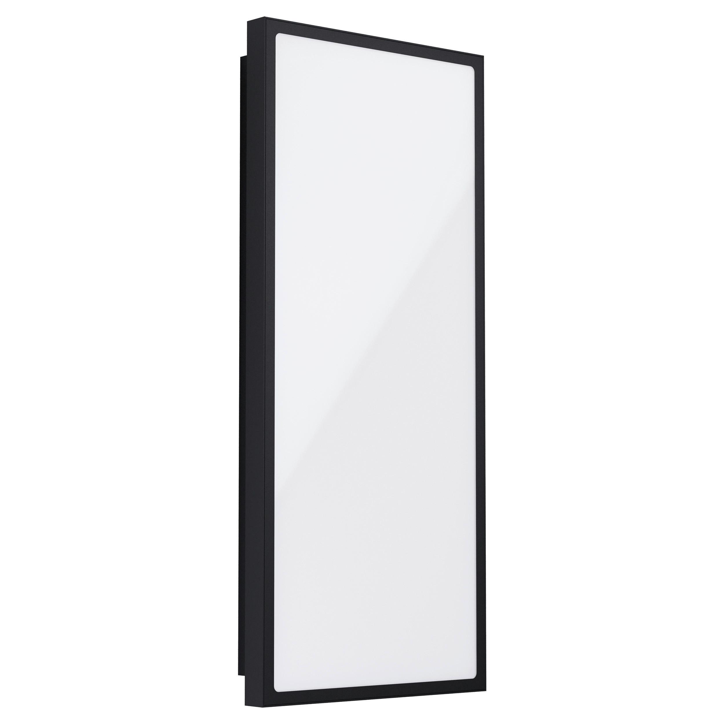 Außenwandleuchte 99534 Casaz - Schwarz/Weiß, Basics, Kunststoff/Metall (25/6,5/57cm) - Eglo