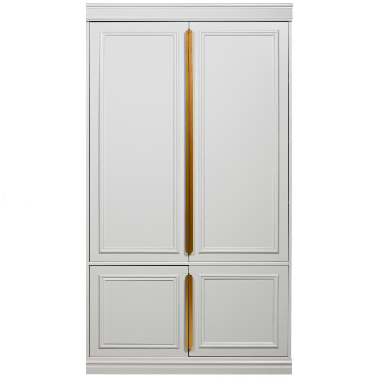 DREHTÜRENSCHRANK Organize Grau B: 110cm - Grau, Basics, Holz (110/215/44cm) - MID.YOU