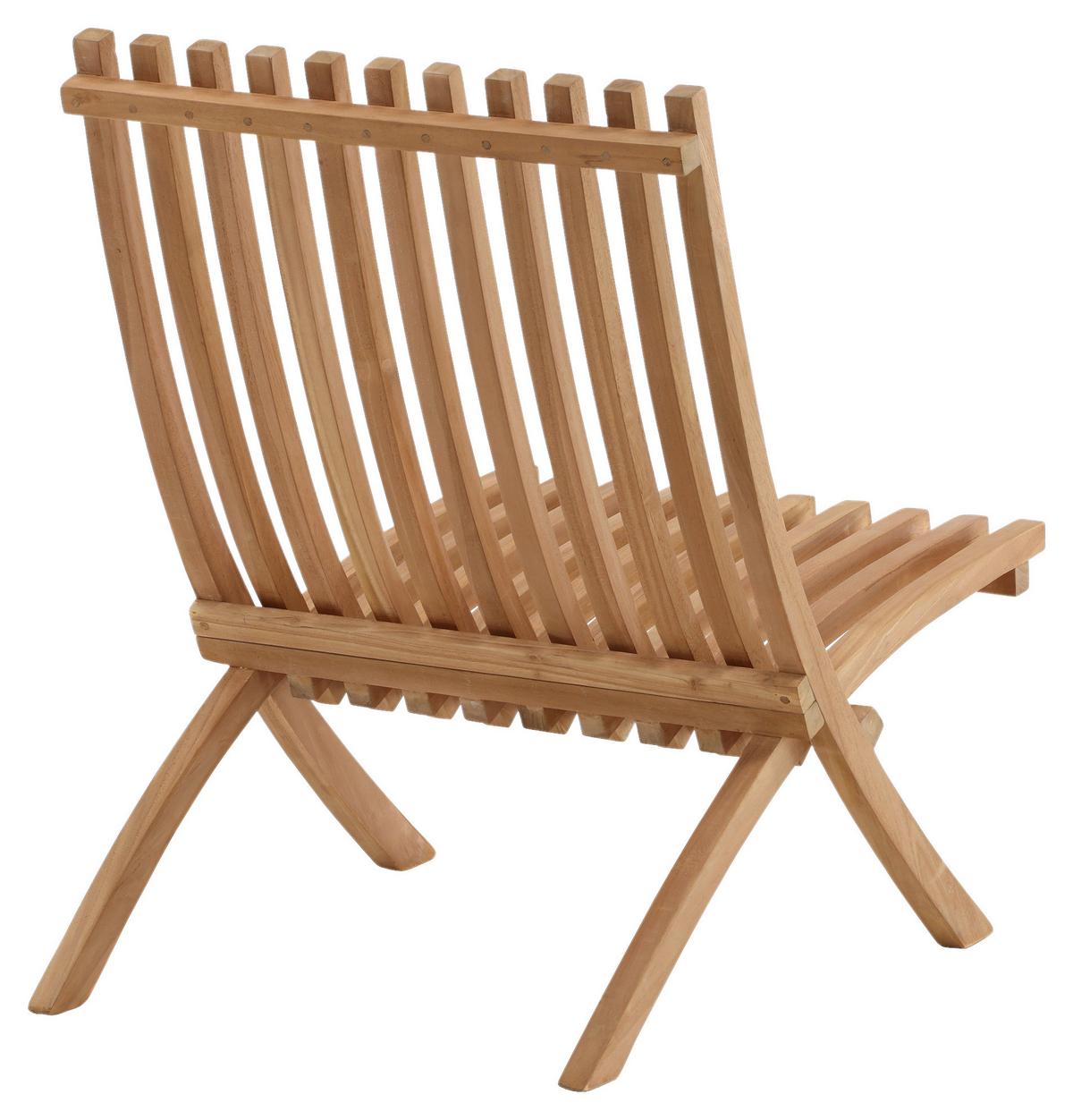 Loungesessel 2er-set Kenya Aus Holz - Teakfarben, KONVENTIONELL, Holz (73/85/63cm) - Gardenson