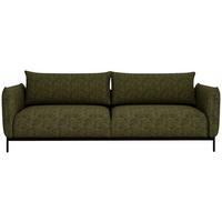 Sofa Mit Stauraum Bueno Chenille Grün B: 223 Cm - Schwarz/Grün, Design, Textil (223/96/95cm) - Livetastic
