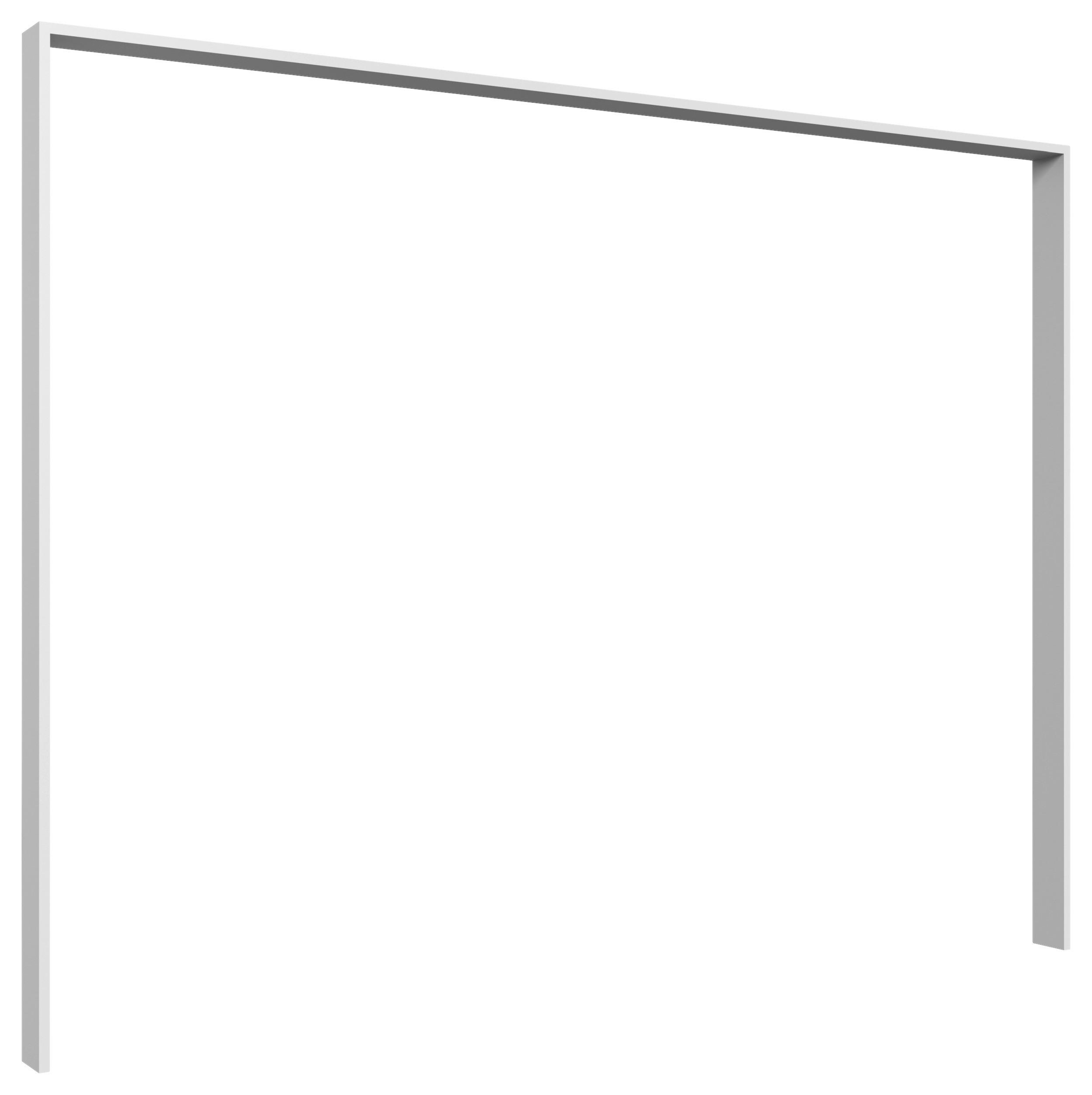 Passepartoutrahmen Sumatra Weiß B: 273 cm - Weiß, MODERN, Holzwerkstoff (273/213/12cm) - MID.YOU