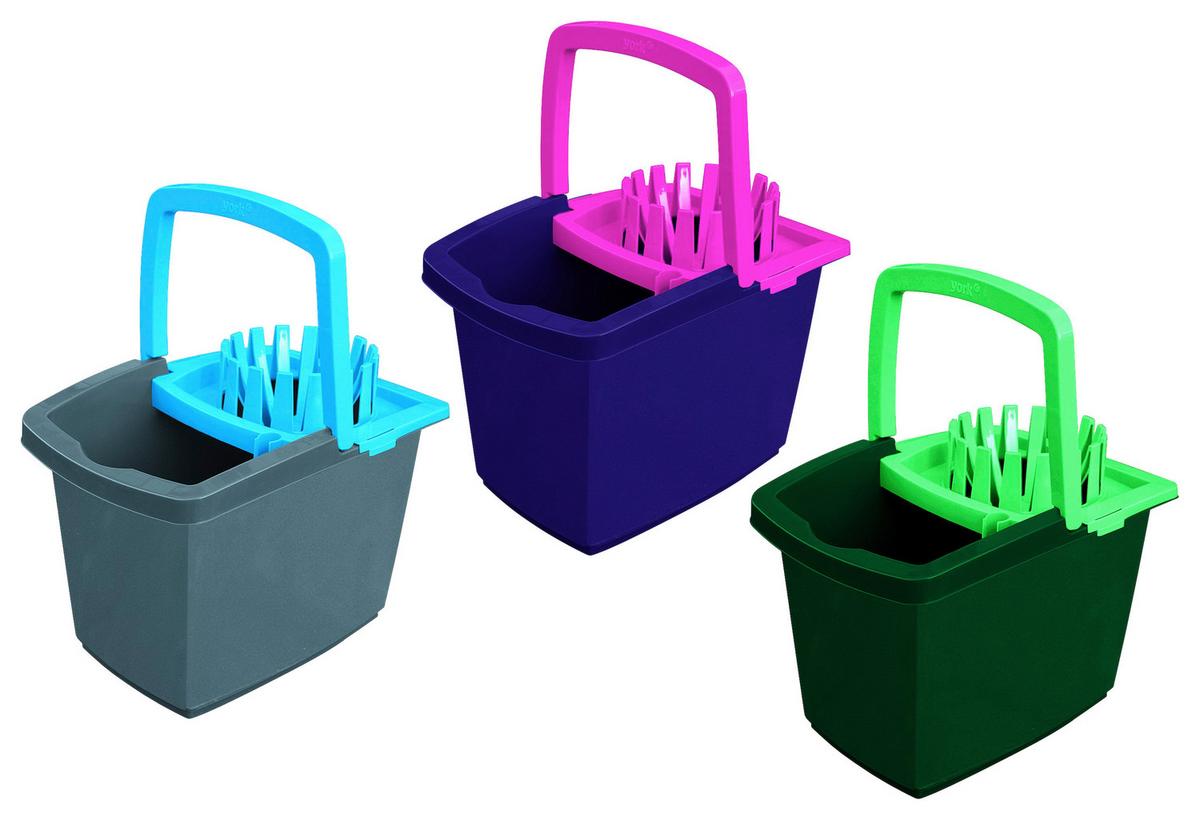 Vödör Kicsavaróval York - lila/sötétszürke, műanyag (28,3/39/27,5cm)