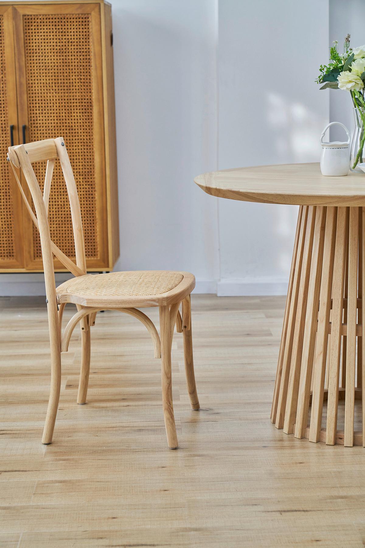 ARMLEHNSTUHL-SET Naturfarben 2-teilig - Naturfarben, MODERN, Holz (48/89/52cm) - MID.YOU