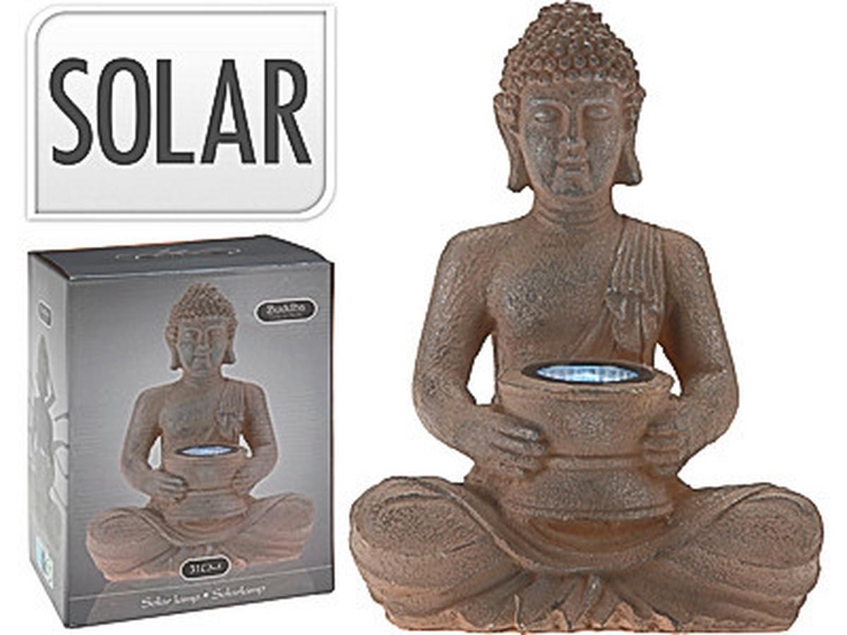 Szolárlámpa Buddha - kő (22/15/31cm)