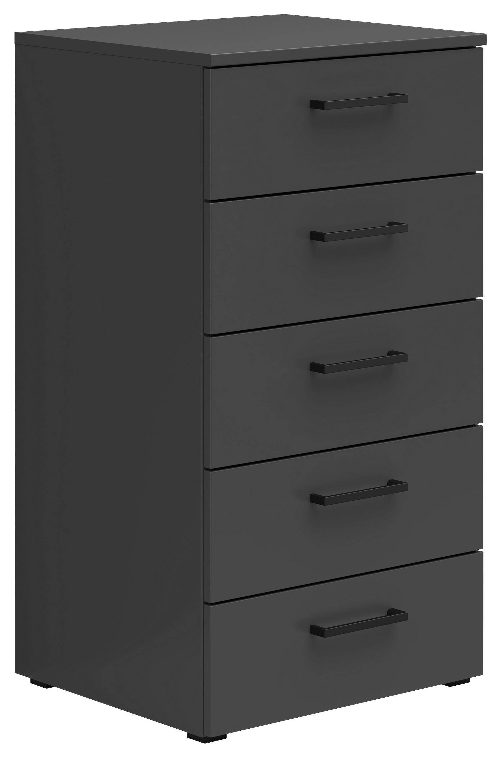 Komoda Cabinet š: 45 cm - čierna/grafitová, Modern, kompozitné drevo/plast (45/83/40cm)