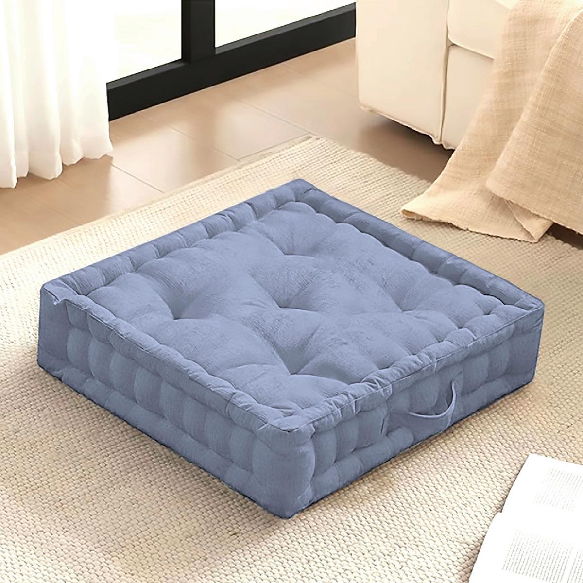 Ülőpárna Lianna Kb. 40/40cm - ezüstszínű, Modern, textil (40/40/8cm) - Luca Bessoni