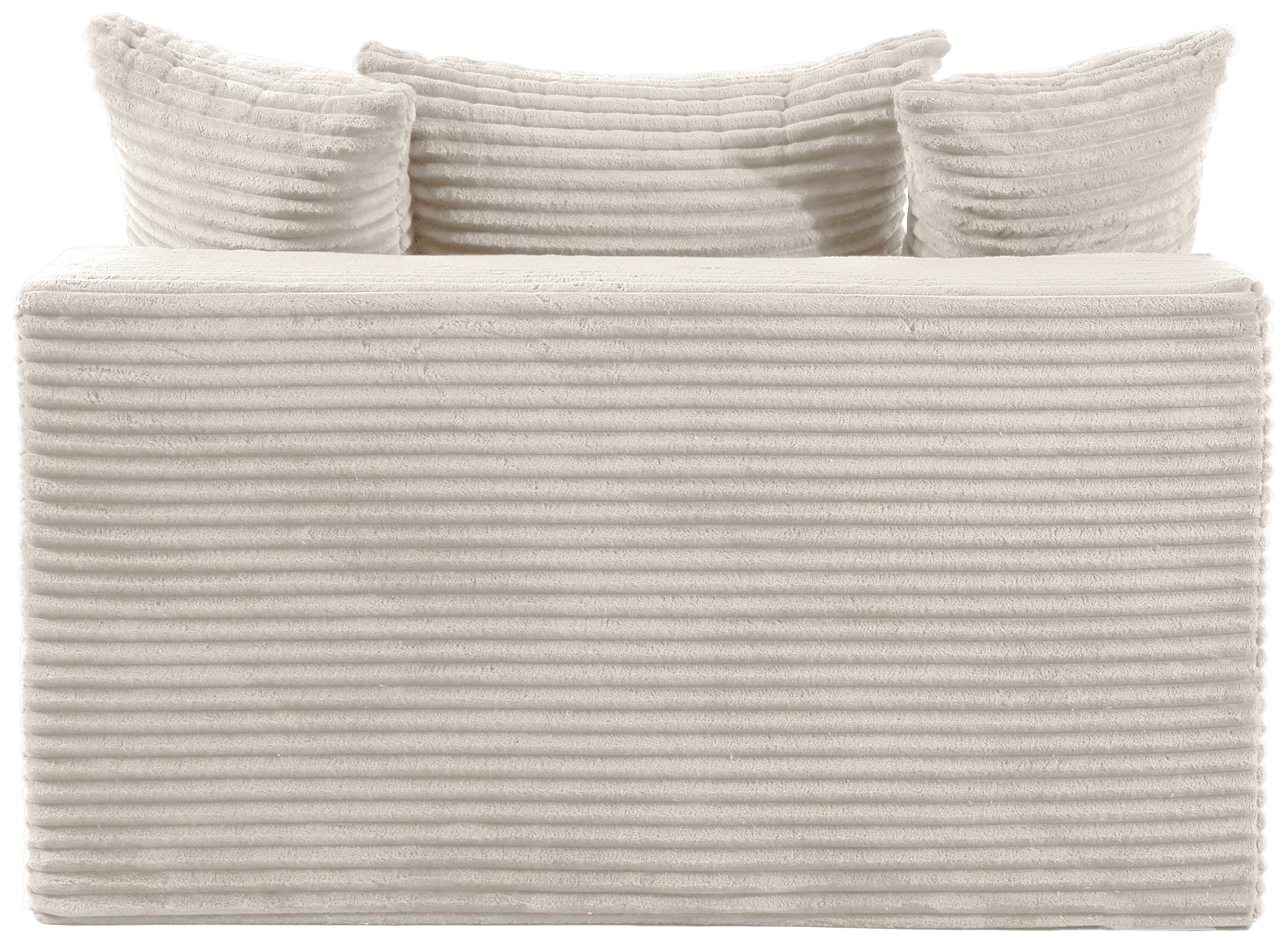 Bigsofa Lunaris Beige B: 125 cm - Beige, Design, Textil (125/63/170cm) - P & B