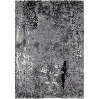 Webteppich Grau Timeline Quantum 65x130 cm - Dunkelgrau/Hellgrau, Design, Textil (65/130cm) - Novel