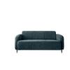 3-Sitzer-Sofa Marone Blau B: 180cm - Blau/Schwarz, MODERN, Textil (180/76/90cm) - Livetastic