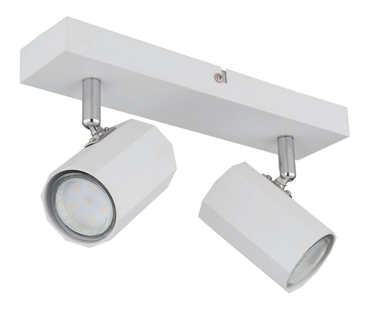 Strahler 57918-2w James - Weiß, Design, Metall (26/6/14,5cm) - Globo