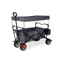 Bollerwagen Klappbollerwagen Paxi Dlx - Anthrazit, Basics, Textil/Metall (124/59/67cm) - Pinolino