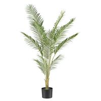 Kunstpflanze Palmen Grün/Hellbraun/Schwarz, 150 cm - Hellbraun/Schwarz, Design, Kunststoff (150cm) - P & B