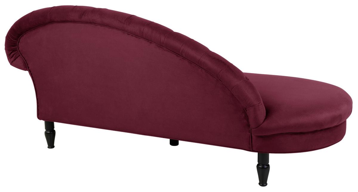 Récamiere Cupido, Rot B: 103 Cm - Rot/Schwarz, Design, Textil (103/91/216cm) - MID.YOU