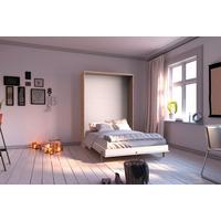 Schrankbett Juist - Eichefarben/Weiß, KONVENTIONELL, Holz/Holzwerkstoff (120/200cm) - MID.YOU