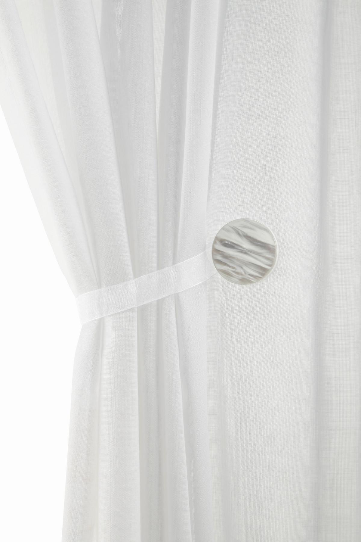 SPONA NA ZÁVES PERLMUTT - perleťová, plast (4cm) - Mömax