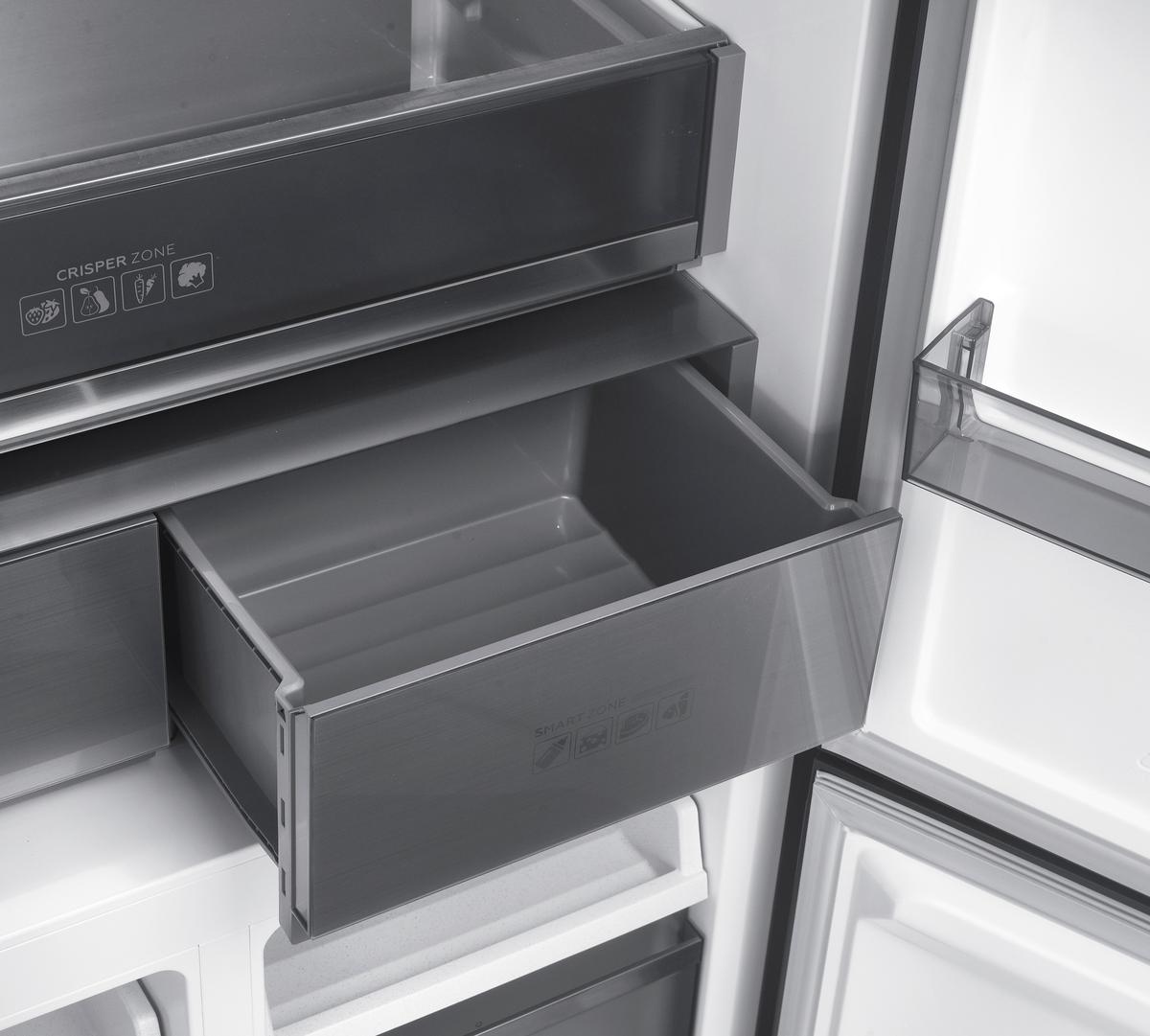 Side-By-Side Nabo Smi 5535 - Dunkelgrau, Basics, Metall (90,5/190,2/59,7cm) - Nabo