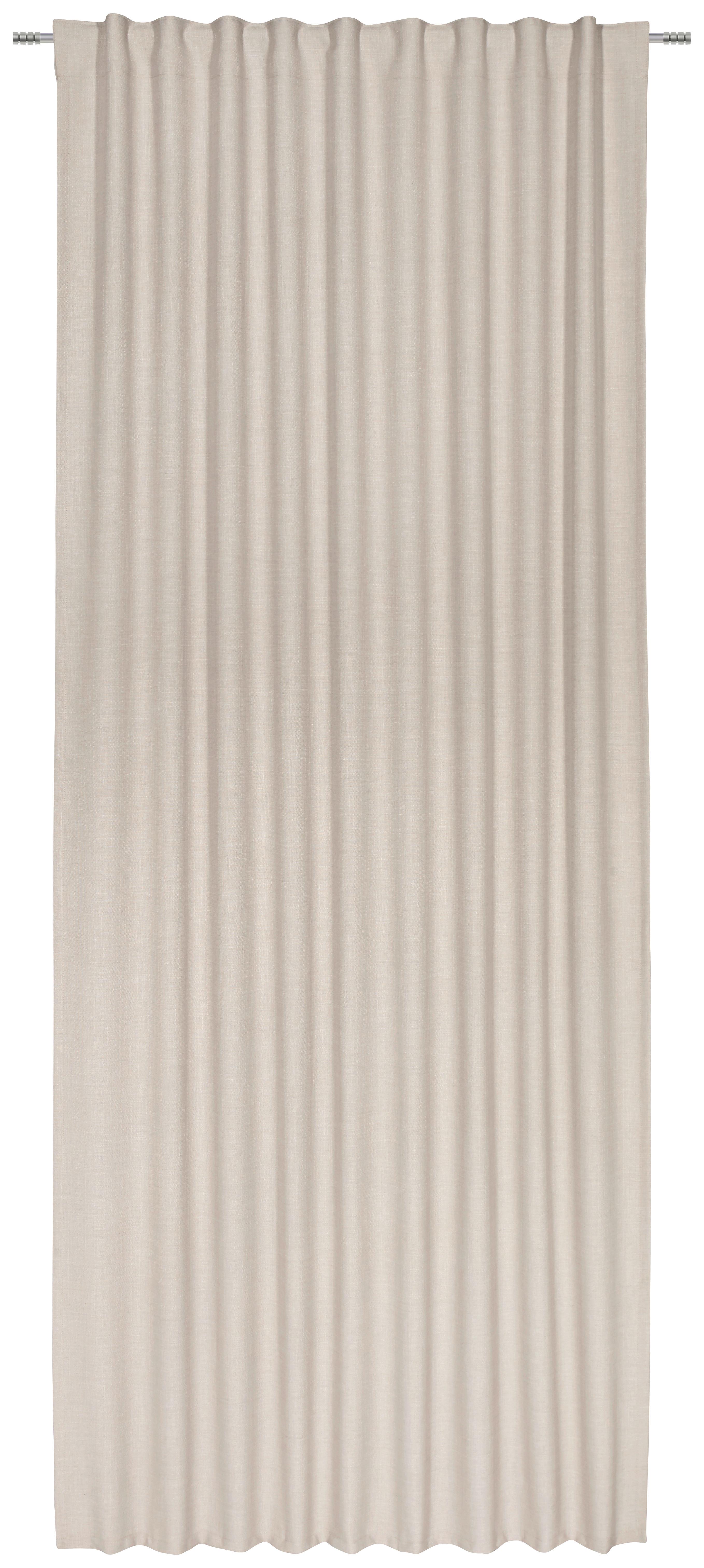 HOTOVÝ ZÁVES Leo, 135/255cm, piesková - piesková, textil (135/255cm) - Premium Living