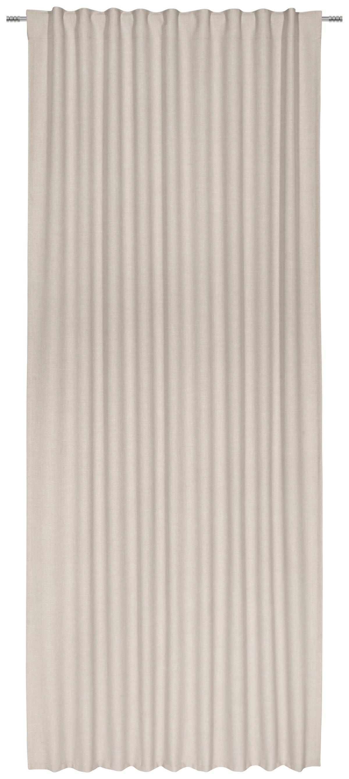 HOTOVÝ ZÁVES Leo, 135/255cm, piesková - piesková, textil (135/255cm) - Premium Living