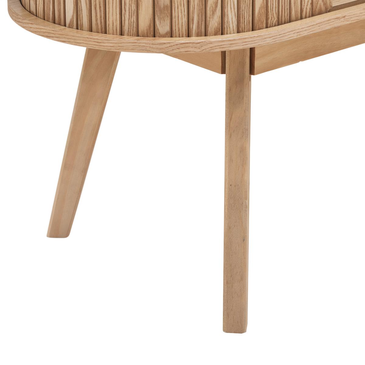 Komoda Skandy - prírodná farba, Modern, drevo/kompozitné drevo (120/80/35cm) - Premium Living