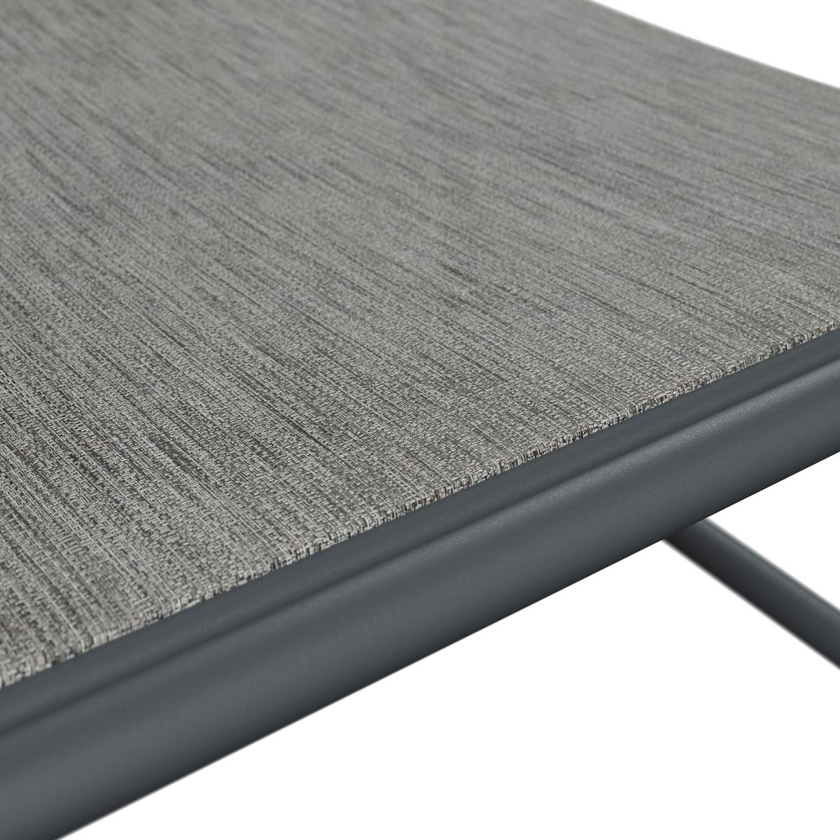 Napozóágy Taos - szürke, Modern, textil/fém (196/35/64cm) - Beldano