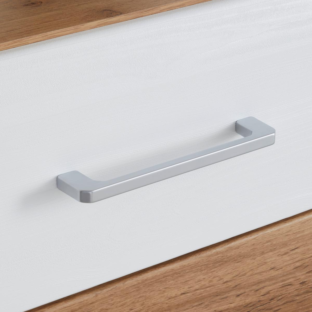 Botník FUNNY bílá/barva dubu - bílá/barvy dubu, Konvenční (126/104/40cm) - Mömax