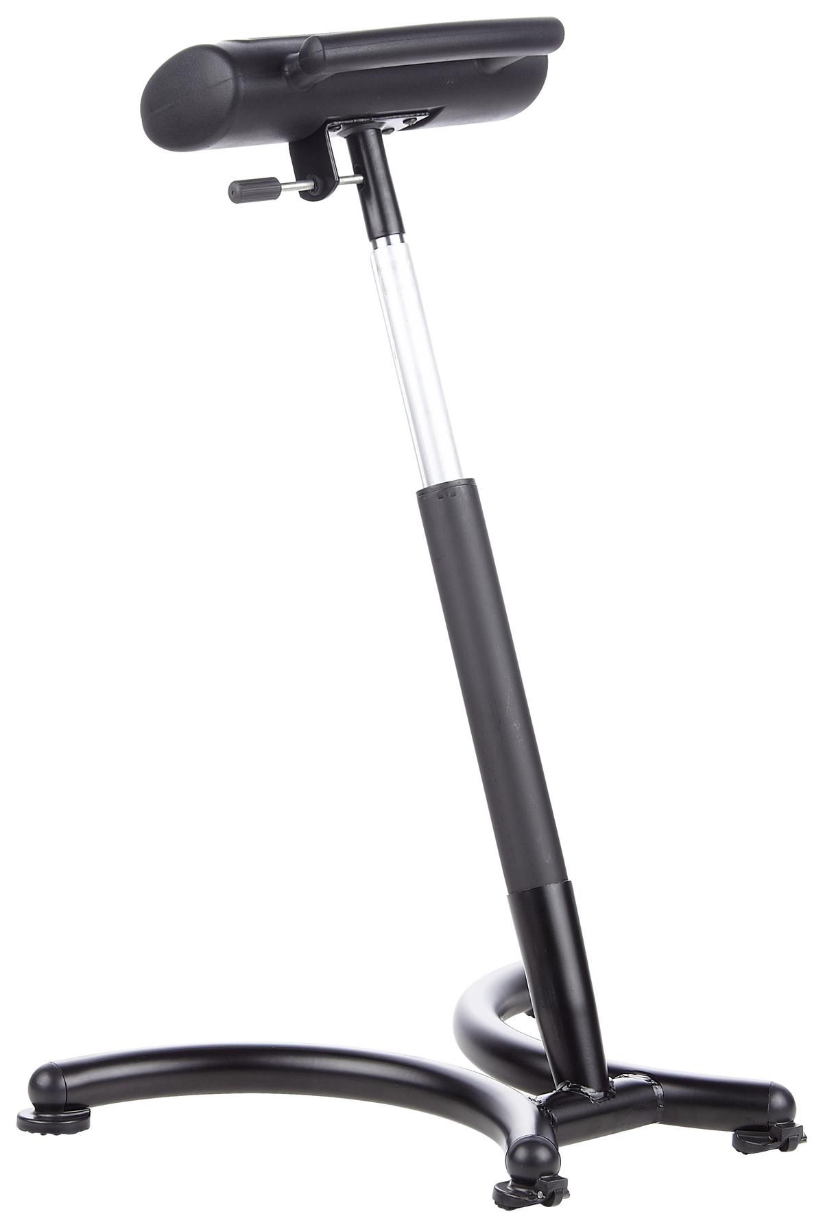 Bürohocker Top Work 30 Höhenverstellbar Schwarz - Schwarz, MODERN, Kunststoff/Metall (59/70/47cm) - MID.YOU