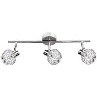 STRAHLER 93-13668 COLLAR - Chromfarben/Transparent, KONVENTIONELL, Glas/Metall (45/8.5/17cm)