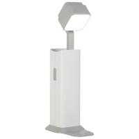 Led-tischleuchte Nina - Weiß/Grau, MODERN, Kunststoff (5,5/4,1cm) - Luca Bessoni