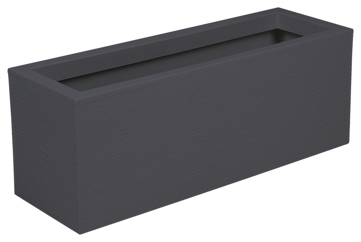 Pflanztopf Kunststoff 25 L In- Und Outdoor Graphit - Anthrazit, Basics, Kunststoff (59,5/22,5/20cm)