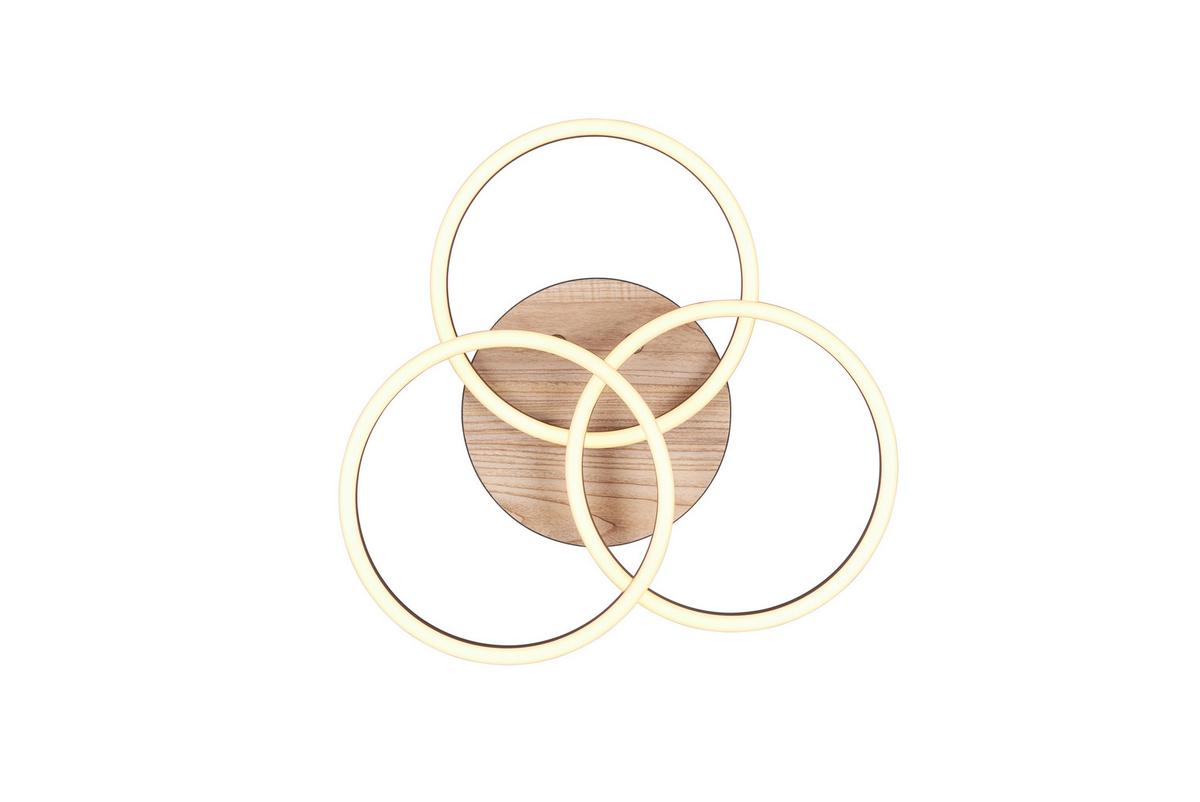 LED-Deckenleuchte R62823135 Circle - Braun, Design, Kunststoff (44/9,5cm)