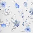 Renforce Bettwäsche 140x200 cm Flower Baumwolle Blau - Blau, ROMANTIK / LANDHAUS, Textil (140/200cm) - James Wood
