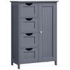 Midischrank Lhc41gy - Grau, Trend, Holzwerkstoff (55/82/28.5cm) - MID.YOU
