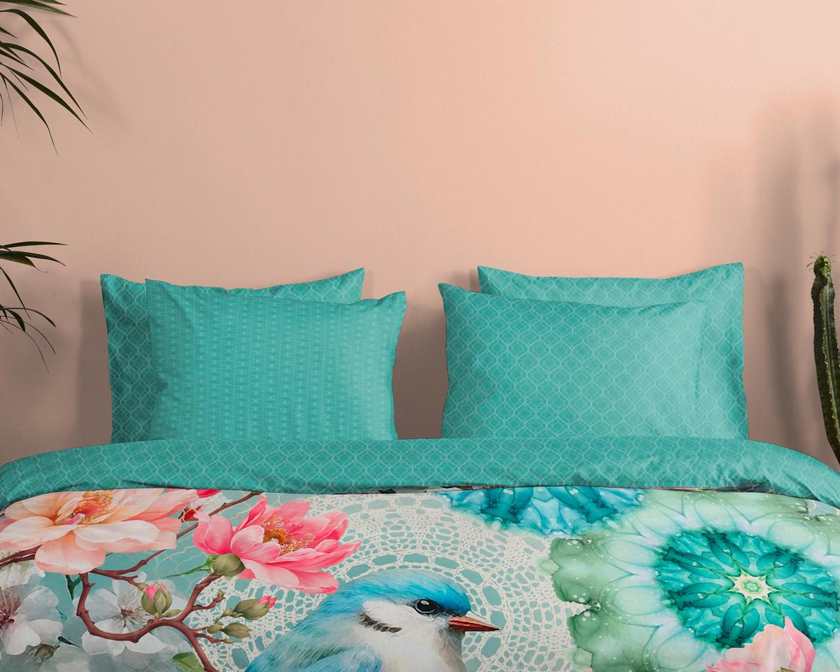 BETTWÄSCHE ELDISA - Hellrosa/Multicolor, Design, Textil (140/200cm)