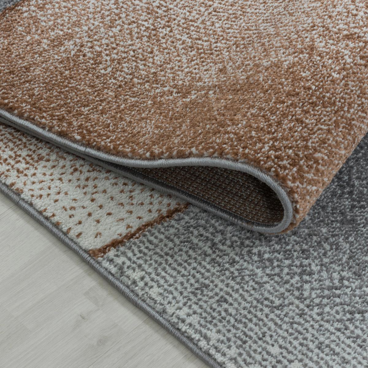 Hochflor Teppich Kupferfarben Abstrakt Rio 120x170 Cm - Kupferfarben, Basics, Textil (120/170cm)