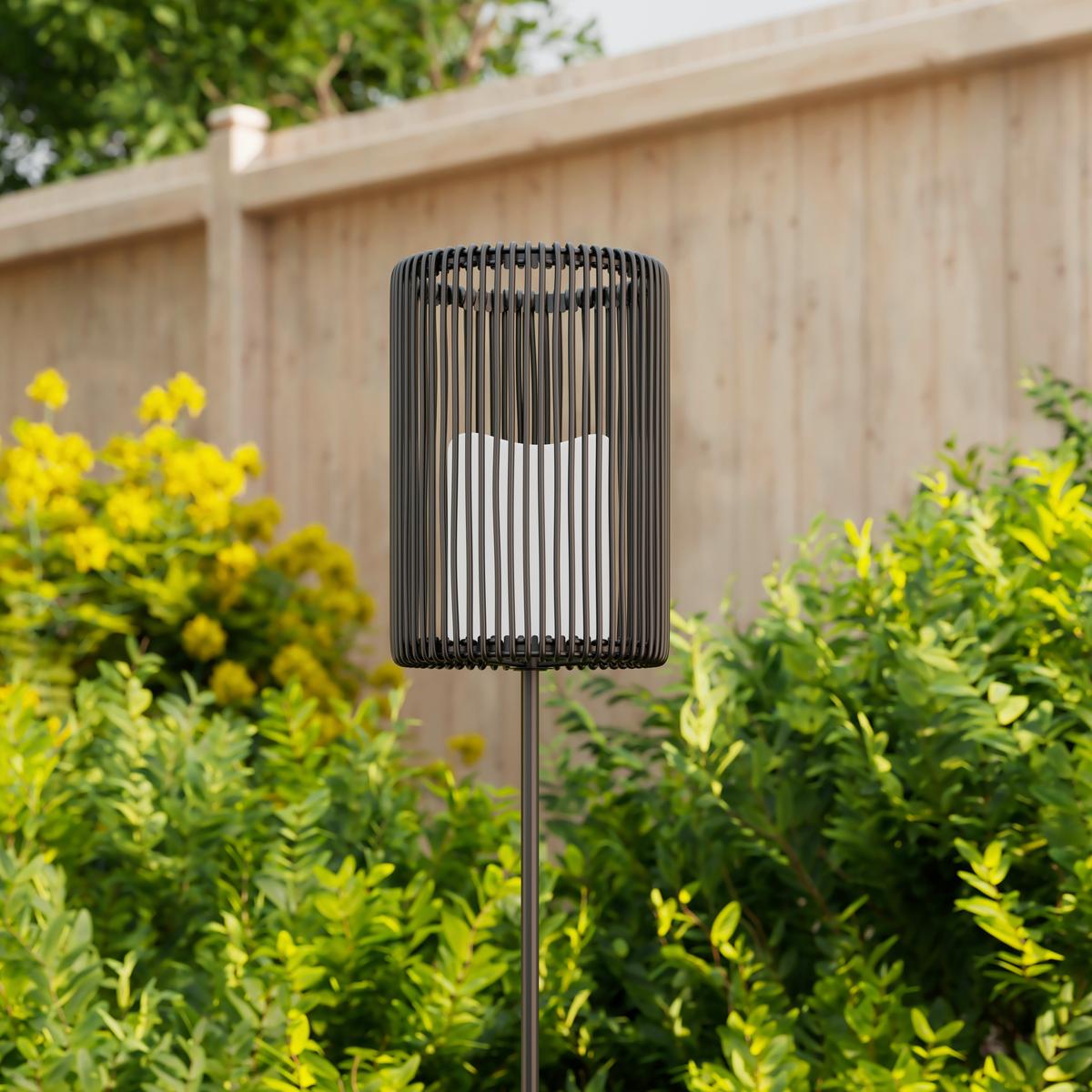 SOLÁRNE SVIETIDLO NANAY - čierna, Modern, kov/plast (12/78/12cm) - Bessagi Garden