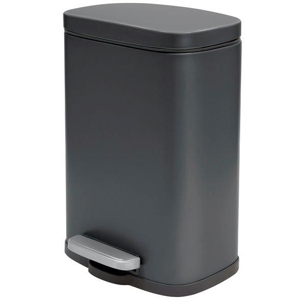 Kosmetikeimer Akira 5L Schwarz Metall LBH: 21,4x17,6x30 cm - Schwarz, Basics, Kunststoff/Metall (21,4/17,6/30cm) - Spirella