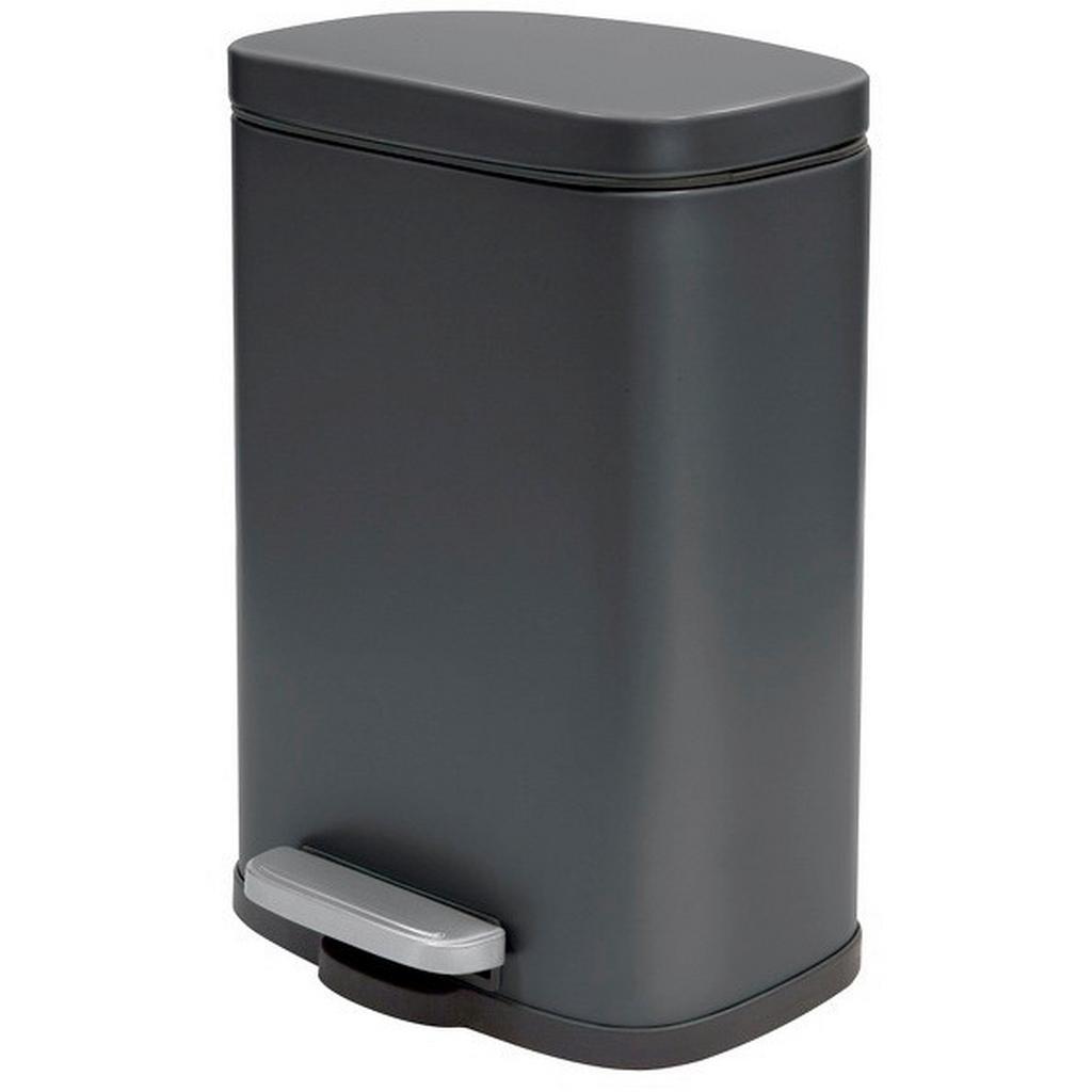 Kosmetikeimer Akira 5L Schwarz Metall LBH: 21,4x17,6x30 cm