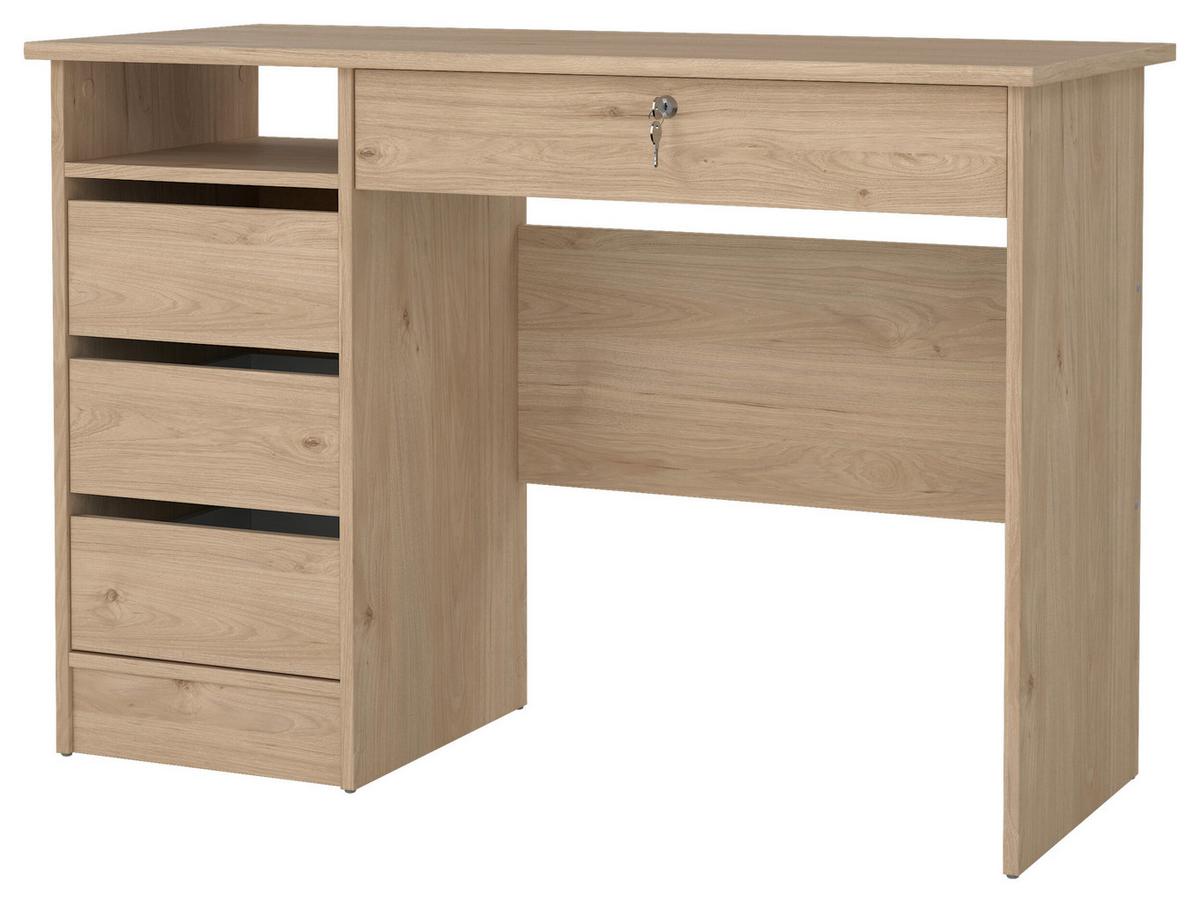Schreibtisch Function Plus Eichefarben, L: 109,3 cm - Eichefarben, MODERN, Holzwerkstoff (109,3/48,5/75,6cm) - P & B