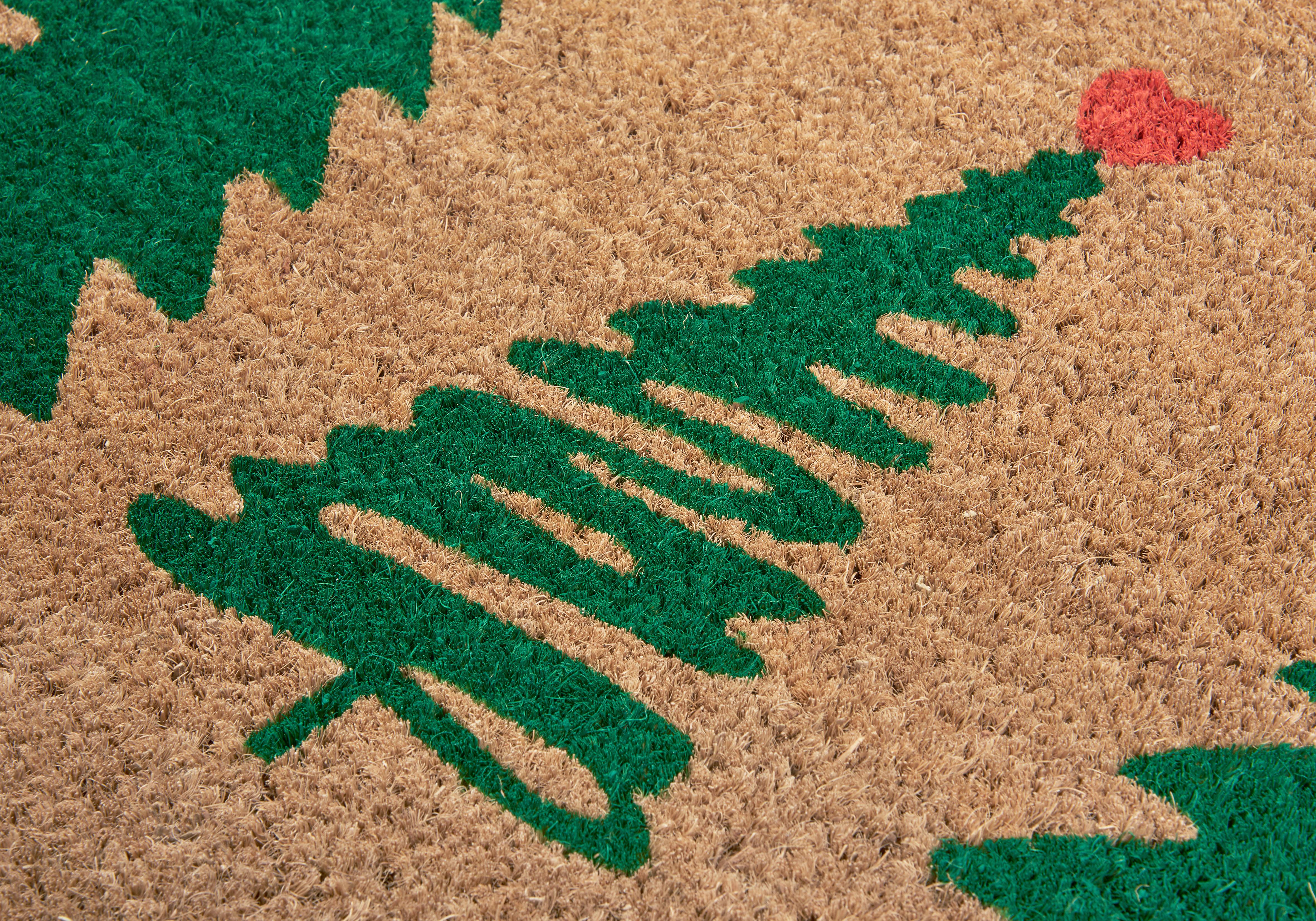 Kokosmatte Mix Mats Decorpinetrees 45x75 - Hellbraun/Dunkelgrün, KONVENTIONELL, Naturmaterialien (45/75cm)