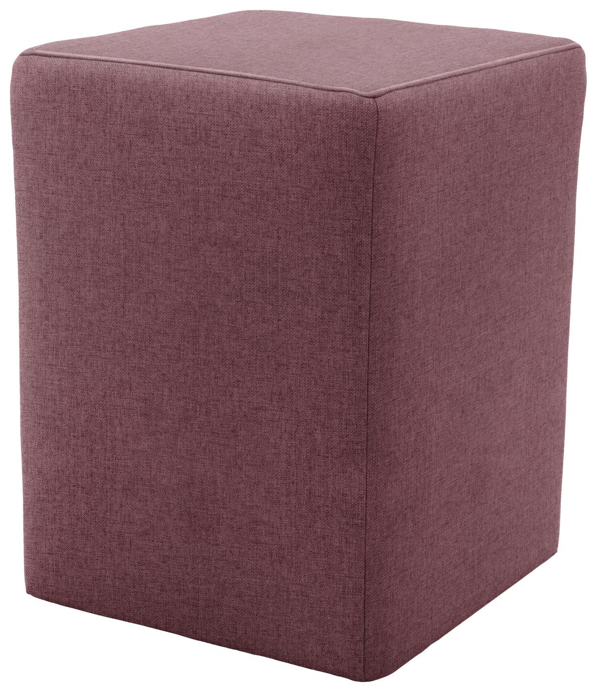 Hocker Looks Xx - Beere/Silberfarben, Design, Textil (38/47/38cm) - LOOKS by W.Joop
