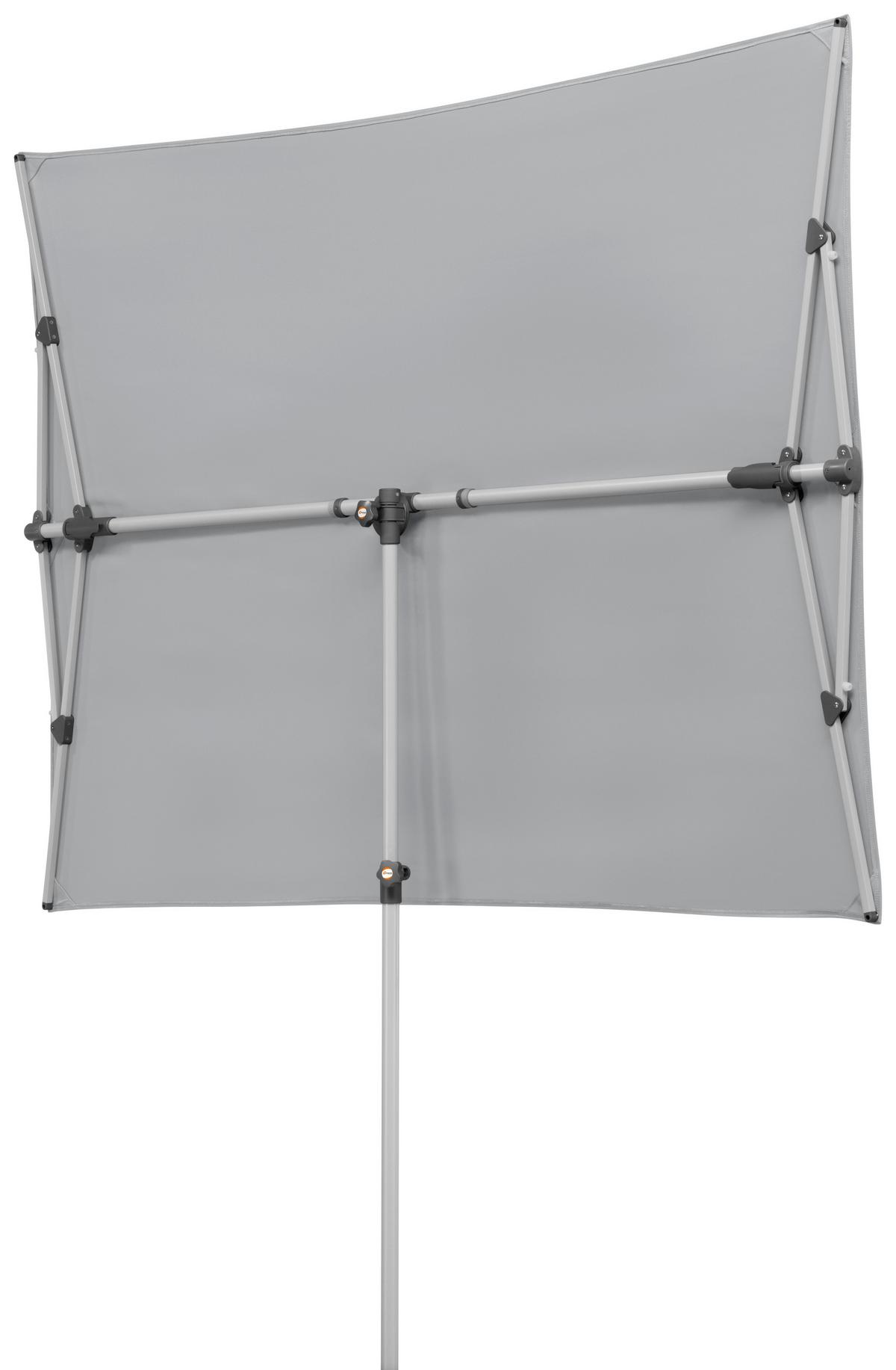 Ampelschirm Novara BxHxT: 190x188x140 cm Hellgrau - Anthrazit/Hellgrau, Basics, Textil/Metall (190/188/140cm) - Schneider