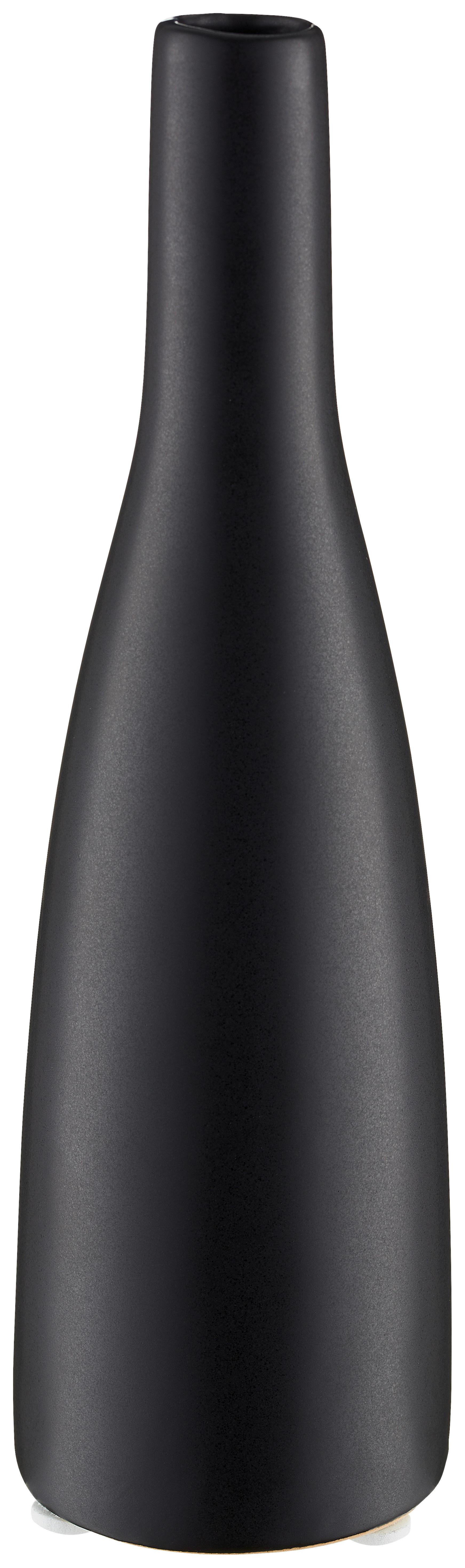 Váza PLANICO, V: 20,5 cm - čierna, Modern, keramika (20,5cm) - Mömax